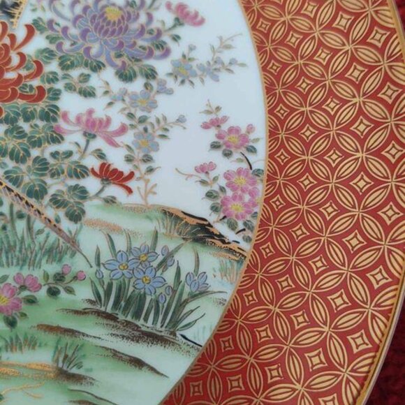 Vintage Toyo Shabat Pheasant Plate - Picture 4 of 8